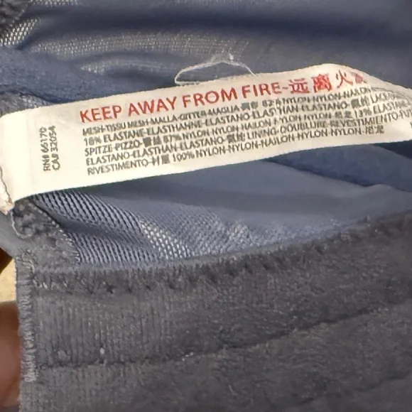 URBAN OUTFITTERS OUT FROM UNDER Women’s Slate Blue Modern Love Corset Top Size S - Picture 4 of 5